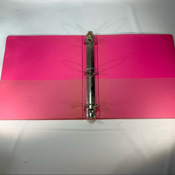 Office Vintage Lisa Frank 1989 3 Ring Binder Lipstick Graphic Rare